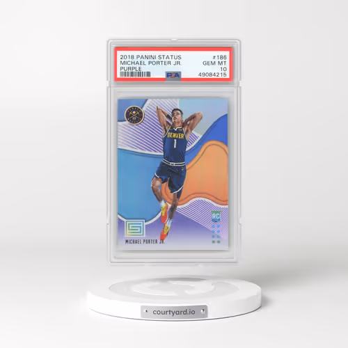 2018 Panini Status #186 Michael Porter Jr. - Purple (PSA 10 GEM MINT)
