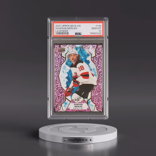 2021 Upper Deck Ice #130 Dawson Mercer - Lavender (PSA 10 GEM MINT)