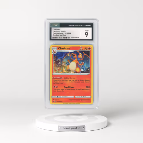 2020 Vivid Voltage #25 Charizard - Holo Cracked Ice Holo (CGC 9 MINT)