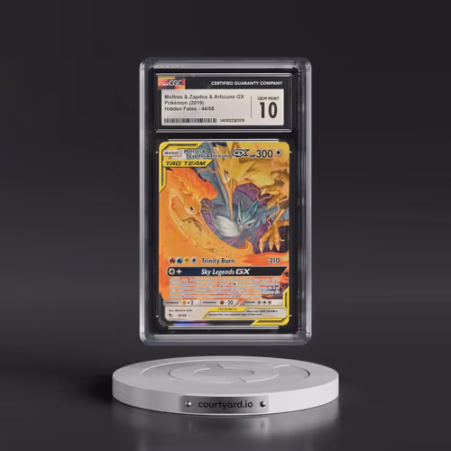 2019 Hidden Fates #44/68 Moltres & Zapdos & Articuno GX - Holo (CGC 10 GEM MINT)