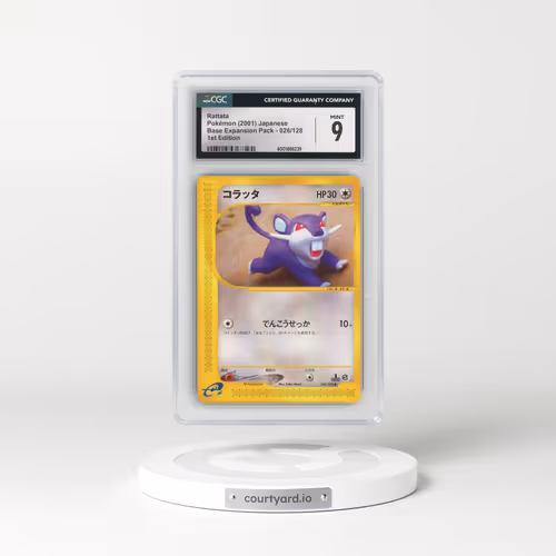 2001 Base Expansion Pack #026/128 Rattata - 1st Edition (CGC 9 MINT)