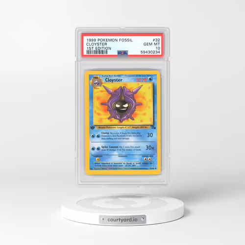 1999 Fossil #32 Cloyster - 1st Edition (PSA 10 GEM MINT)