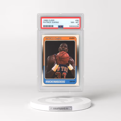 1988 Fleer #80 Patrick Ewing (PSA 8 NM-MT)