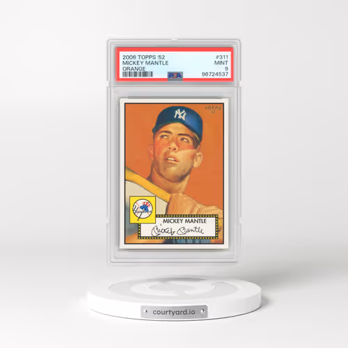 2006 Topps '52 #311 Mickey Mantle - Orange (PSA 9 MINT)