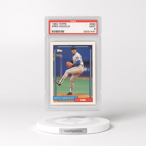 1992 Topps #580 Greg Maddux (PSA 9 MINT)