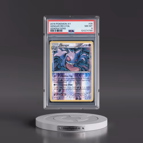 2016 Pokémon XY Generations #35 Gengar - Reverse Foil (PSA 8 NM-MT)