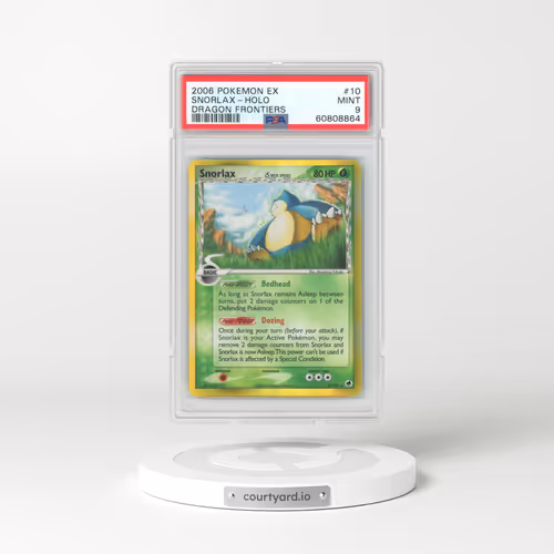 2006 Pokémon EX Dragon Frontiers #10 Snorlax - Holo (PSA 9 MINT)