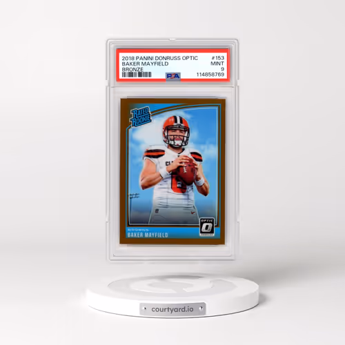 2018 Panini Donruss Optic #153 Baker Mayfield - Bronze (PSA 9 MINT)