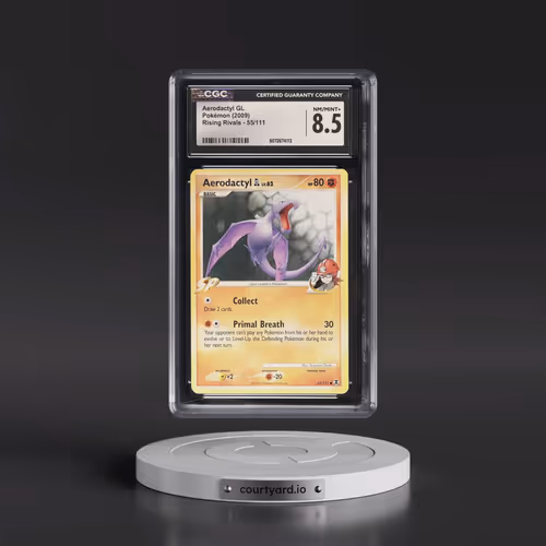 2009 Rising Rivals #55/111 Aerodactyl GL (CGC 8.5 NM-MT+)