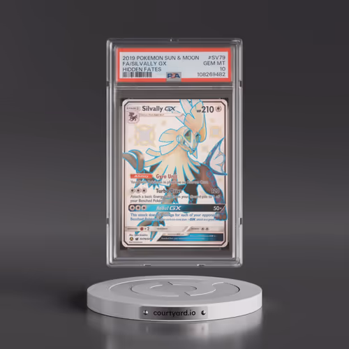 2019 Pokémon Sun & Moon Hidden Fates #SV79 Silvally GX - Holo Full Art (PSA 10 GEM MINT)