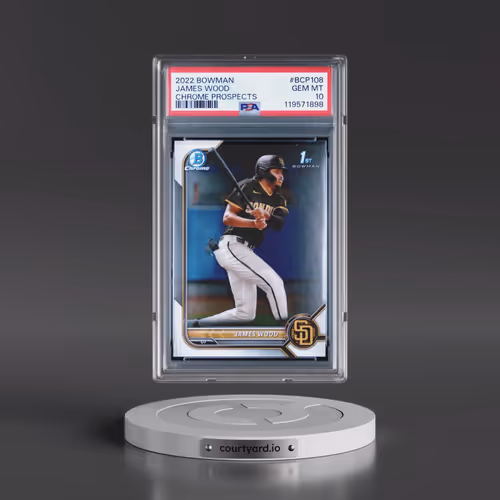 2022 Bowman Chrome Prospects #BCP108 James Wood (PSA 10 GEM MINT)