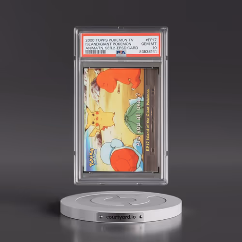 2000 Topps Pokémon TV Animation Series 2 Episode Cards #EP17 Island of the Giant Pokemon (PSA 10 GEM