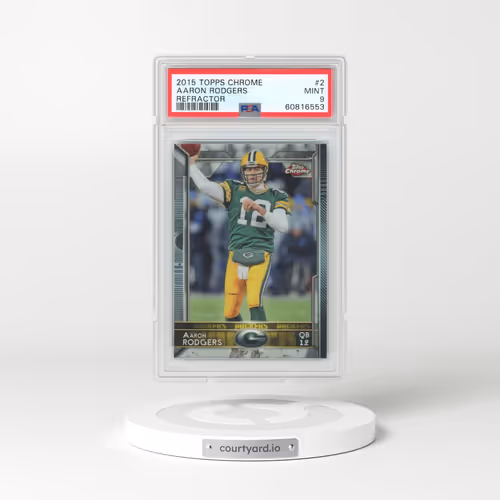2015 Topps Chrome #2 Aaron Rodgers - Refractor (PSA 9 MINT)