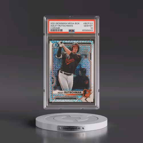 2021 Bowman Mega Box Chrome #BCP121 Adley Rutschman (PSA 10 GEM MINT)