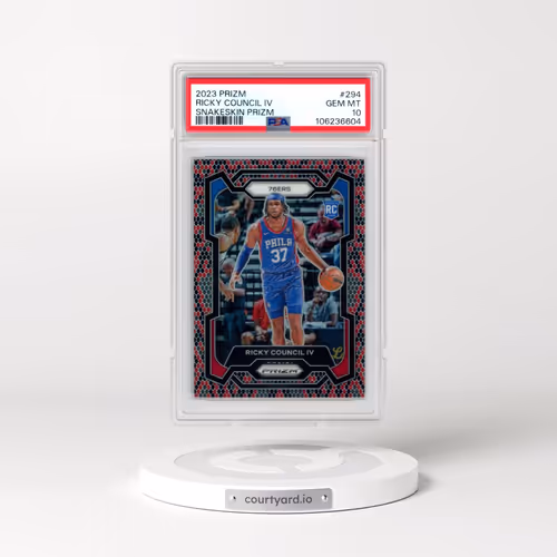 2023 Panini Prizm #294 Ricky Council IV - Snakeskin Prizm (PSA 10 GEM MINT)