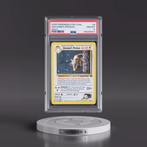 2000 Pokémon Gym Challenge #8 Giovanni's Persian - Holo (PSA 8 NM-MT)