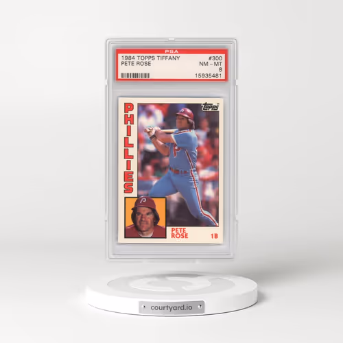 1984 Topps Tiffany #300 Pete Rose (PSA 8 NM-MT)