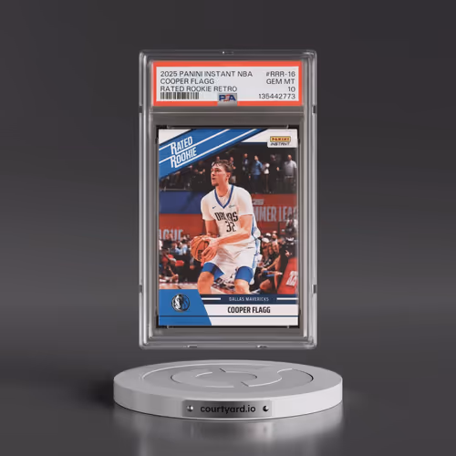2025 Panini Instant NBA Rated Rookie Retro #RRR-16 Cooper Flagg (PSA 10 GEM MINT)