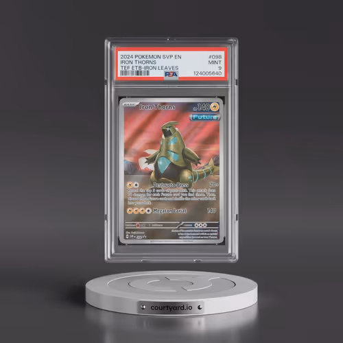 2024 Pokémon Svp EN-SV Black Star Promo #098 Iron Thorns - Temporal Forces Elite Trainer Box-Iron Le