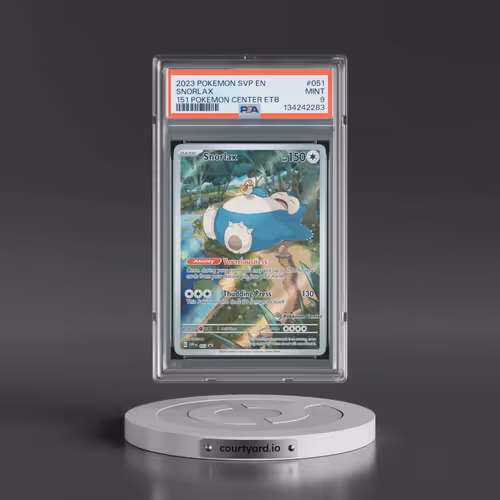 2023 Pokémon Svp EN-SV Black Star Promo #051 Snorlax - 151 Pokemon Center Elite Trainer Box (PSA 9 M