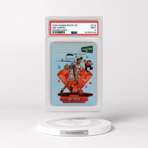 2020 Panini Prizm Draft Picks Downtown #D18 Obi Toppin (PSA 9 MINT)