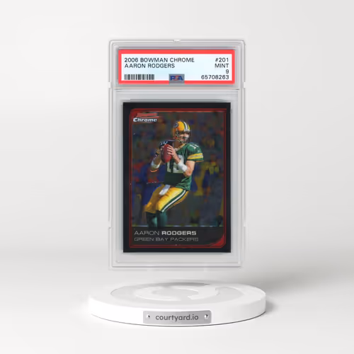2006 Bowman Chrome #201 Aaron Rodgers (PSA 9 MINT)