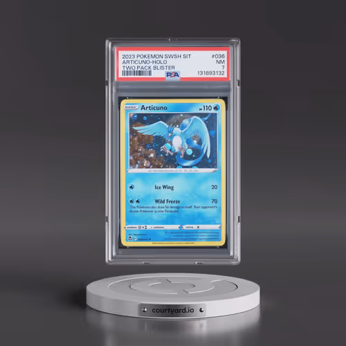 2023 Pokémon Sword and Shield Silver Tempest Two Pack Blister #036 Articuno - Holo (PSA 7 NM)