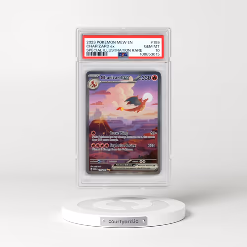2023 Pokémon Mew EN-151 #199 Charizard EX - Holo Special Illustration Rare (PSA 10 GEM MINT)