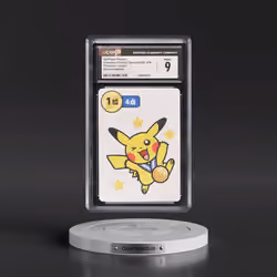2025 Pokémon Taruka (2025) 1st Place Pikachu - (Blue Back) Second Round (CGC 9 MINT)