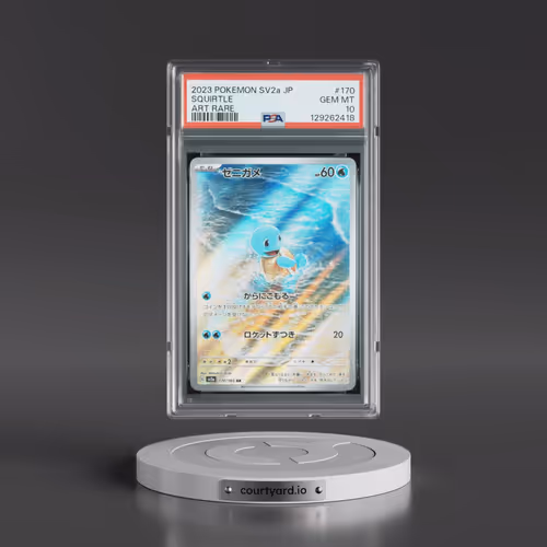 2023 Pokémon Sv2a-Pokémon 151 #170 Squirtle - Art Rare (PSA 10 GEM MINT)