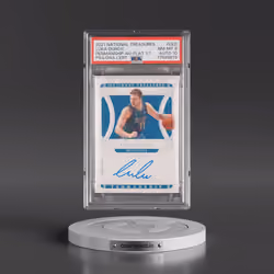 2021 Panini National Treasures Penmanship Autographs #LKD Luka Doncic - Platinum 1/1 (PSA 8 NM-MT)