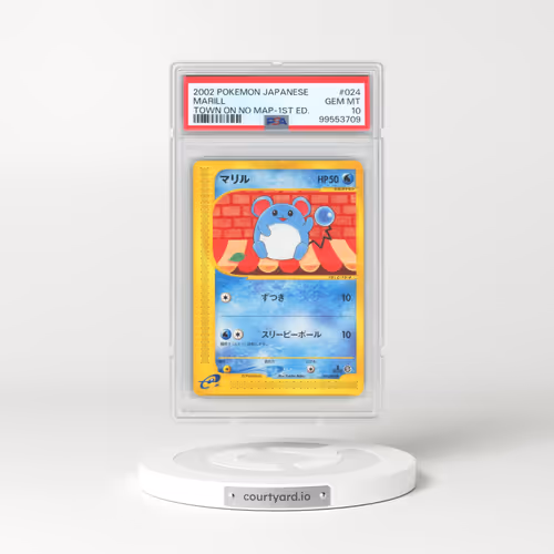 2002 Pokémon the Town on No Map #024 Marill - 1st Edition (PSA 10 GEM MINT)