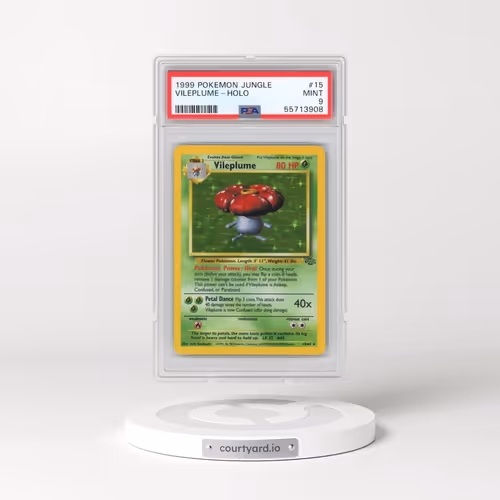 1999 Pokémon Jungle #15 Vileplume - Holo (PSA 9 MINT)