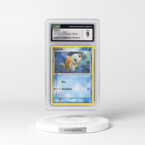 2006 EX Crystal Guardians #63/100 Squirtle (CGC 9 MINT)