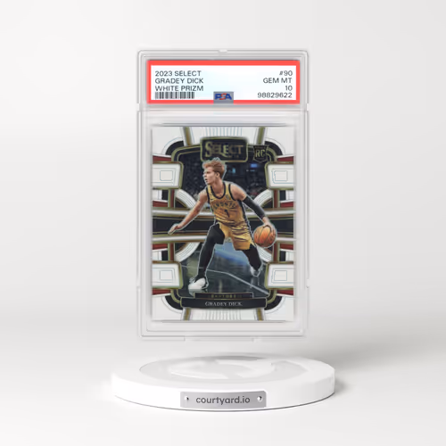 2023 Panini Select #90 Gradey Dick - White Prizm (PSA 10 GEM MINT)