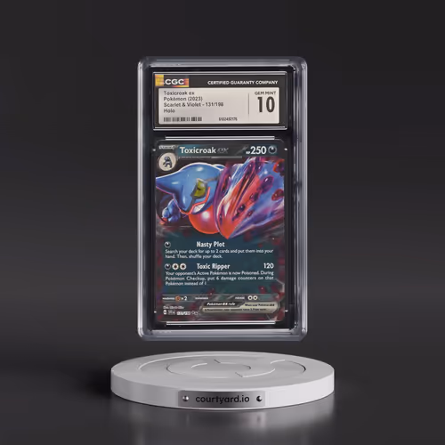 2023 Scarlet & Violet #131/198 Toxicroak ex - Holo (CGC 10 GEM MINT)