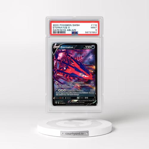 2020 Pokémon Sword & Shield Darkness Ablaze #116 Eternatus V - Holo (PSA 9 MINT)