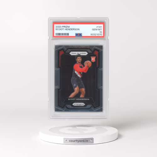 2023 Panini Prizm #141 Scoot Henderson (PSA 10 GEM MINT)