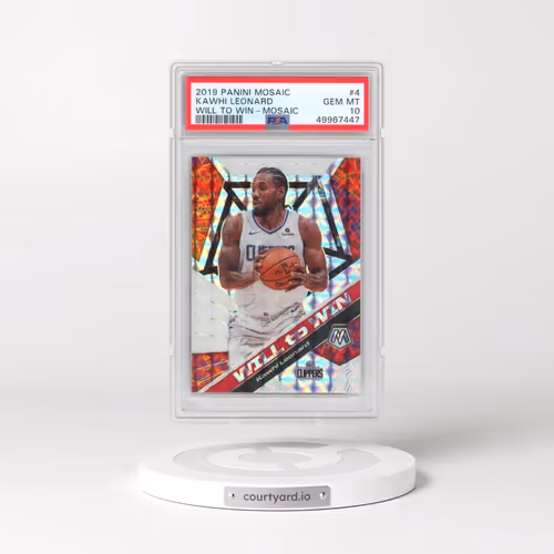 2019 Panini Mosaic Will to Win #4 Kawhi Leonard - Mosaic (PSA 10 GEM MINT)