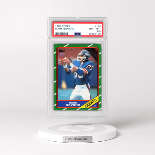 1986 Topps #144 Mark Bavaro (PSA 8.5 NM-MT+)