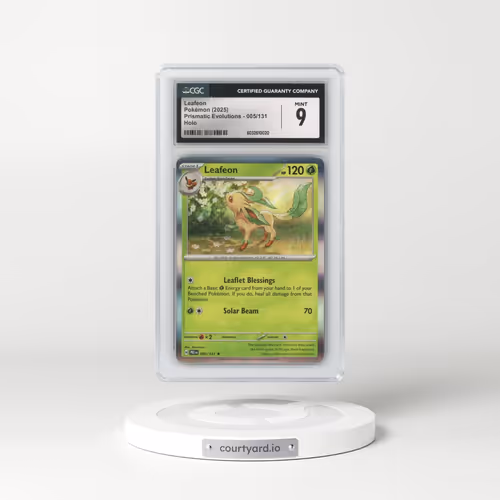 2025 Prismatic Evolutions - PRE EN #005/131 Leafeon - Holo (CGC 9 MINT)