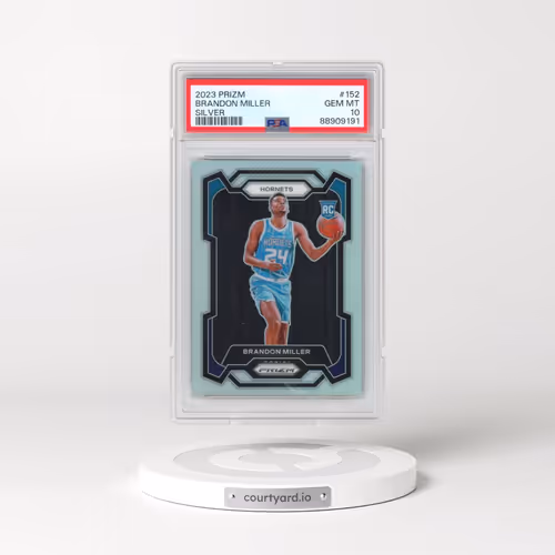 2023 Panini Prizm #152 Brandon Miller - Silver Prizm (PSA 10 GEM MINT)