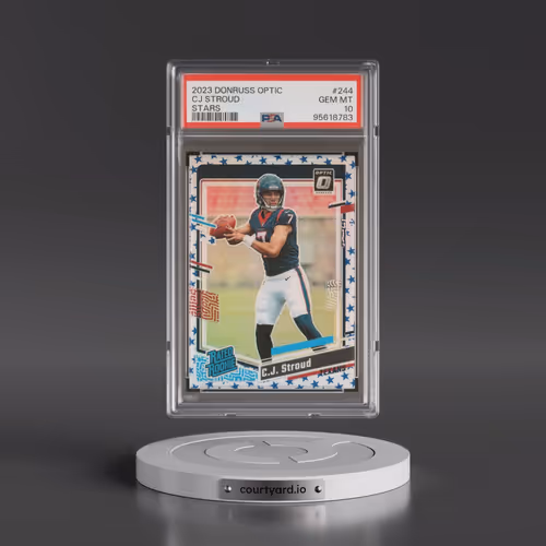 2023 Panini Donruss Optic #244 CJ Stroud - Stars (PSA 10 GEM MINT)