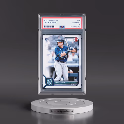 2022 Bowman #49 Cal Raleigh (PSA 10 GEM MINT)