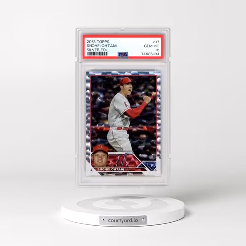 2023 Topps #17 Shohei Ohtani - Silver Foil (PSA 10 GEM MINT)