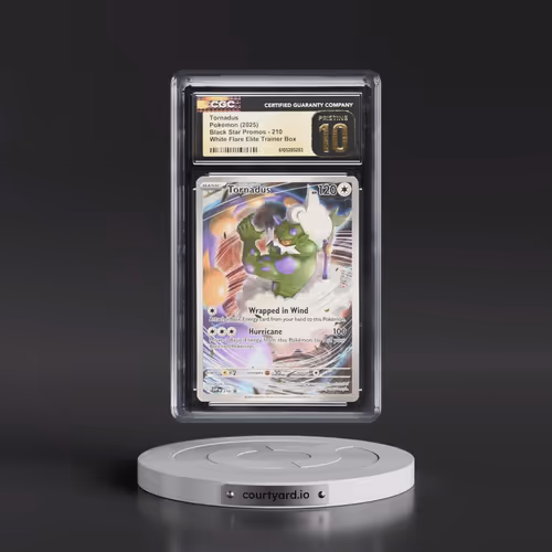 2025 Pokémon Svp EN-SV Black Star Promo #210 Tornadus - White Flare Elite Trainer Box (CGC 10 PRISTI