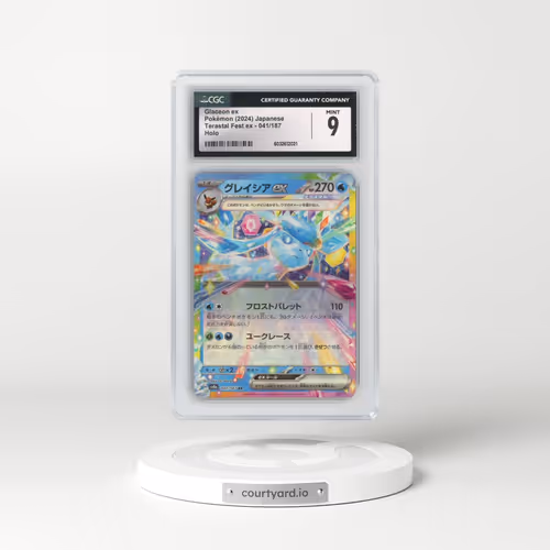 2024 Pokémon Sv8a-Terastal Fest EX #041 Glaceon EX - Holo (CGC 9 MINT)
