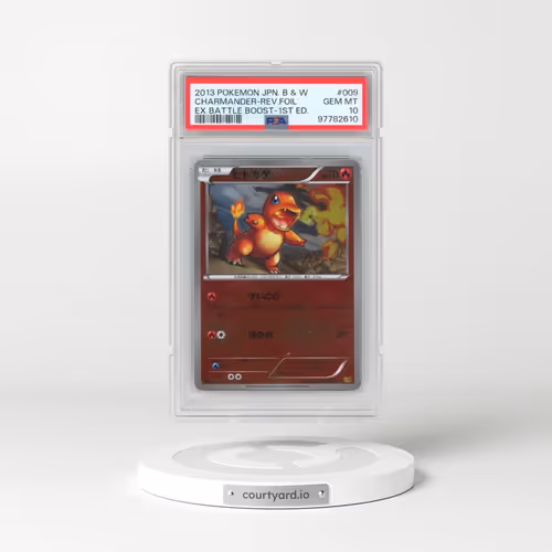2013 Pokémon Black & White EX Battle Boost #009 Charmander - 1st Edition Reverse Foil (PSA 10 GEM MI