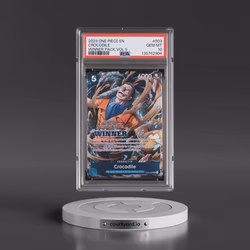 2023 One Piece Promos #003 Crocodile - Winner Pack Vol.5 (PSA 10 GEM MINT)