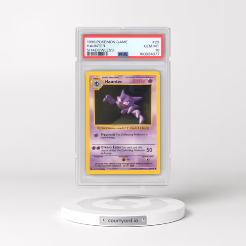 1999 Pokémon Game #29 Haunter - Shadowless (PSA 10 GEM MINT)